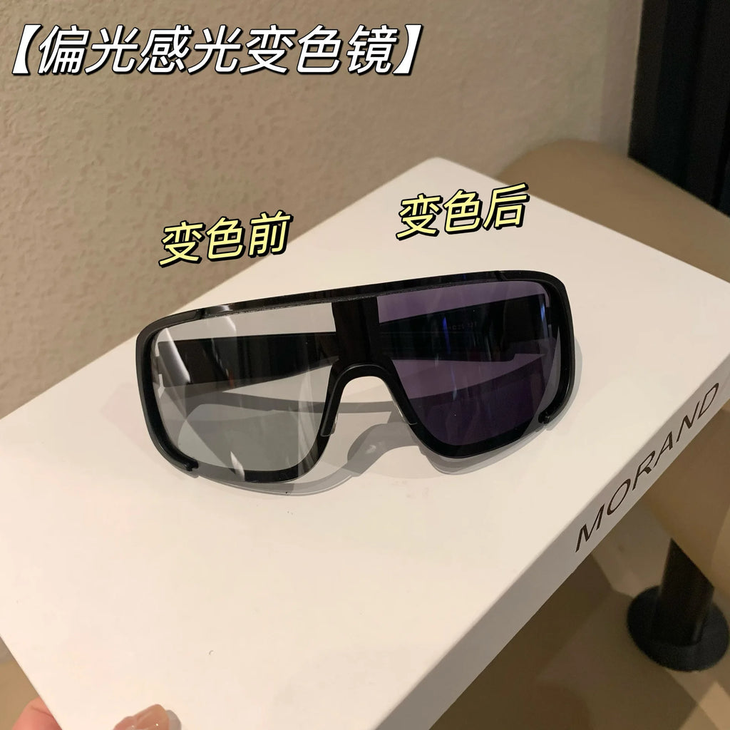 Y2K Style Cycling Sunglasses Windproof Retro-Reflective Road Riding Sport Glasses