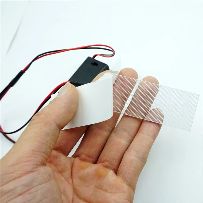 Flexible 27.5x69.5mm LED Light Eyes Kit for Halloween Mask Cosplay - Multiple Colors