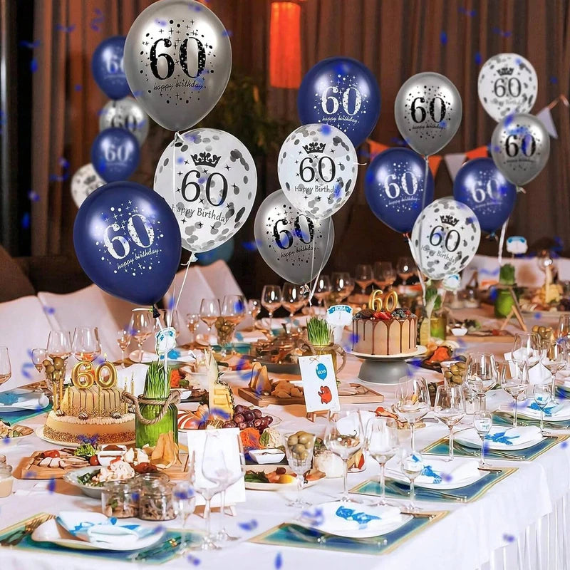 15Pcs 12 Inch Birthday & Anniversary Latex Balloons Party Decor Indoor Outdoor