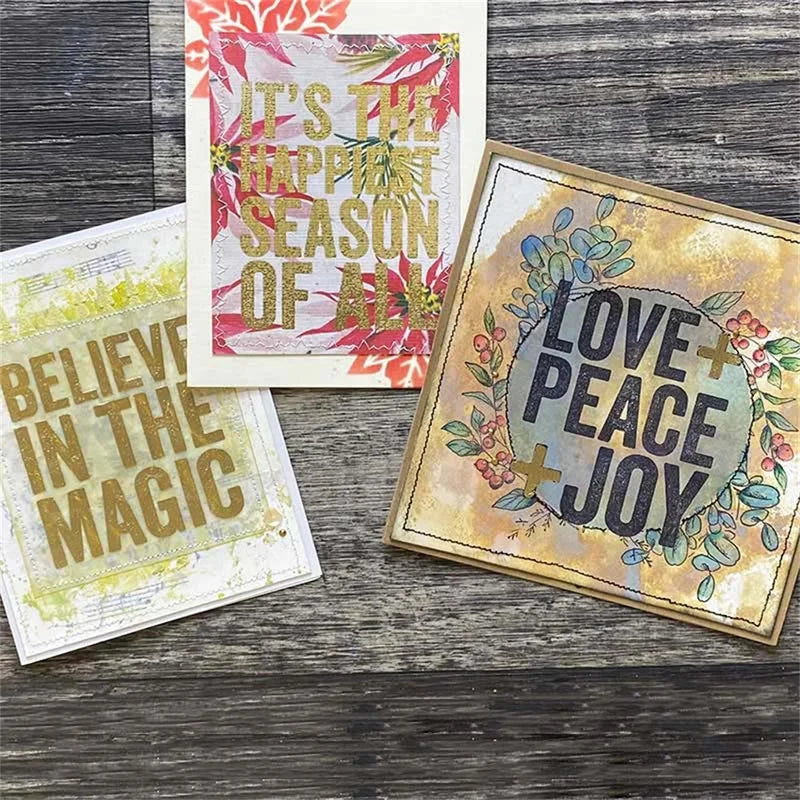 Christmas and Halloween Theme Clear Stamps for DIY Card Scrapbooking Decoration