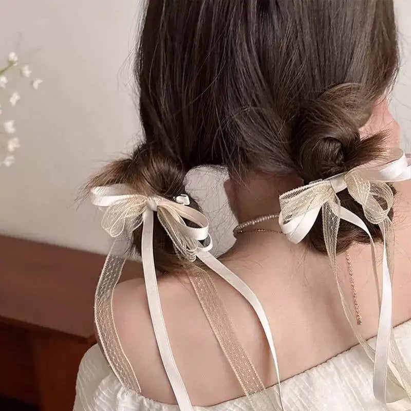 Fashion Bow Ribbon Hair Clips for Women Girls Set of Hair Accessories