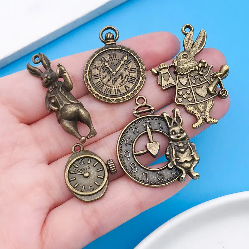 45pcs Antique Green Charm Pendant Set for DIY Jewelry Halloween Thanksgiving