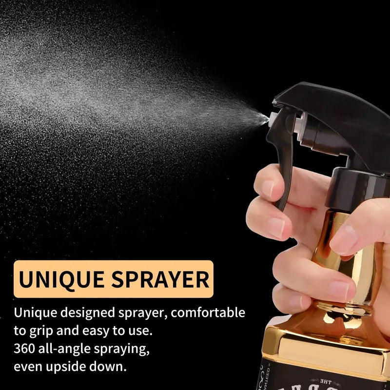 500ML Plating Haircut Spray Bottle - Adjustable Nozzle Salon Water Sprayer