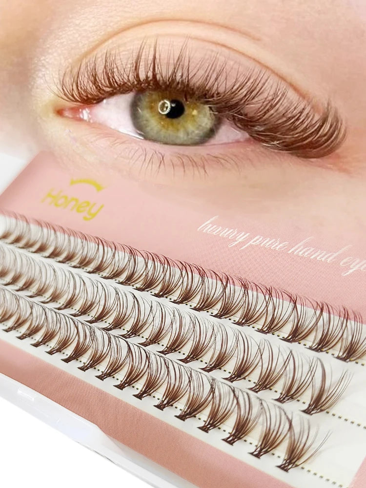 Honey Eyelash Cluster Lashes 20P Volume Fans DIY False Eyelashes