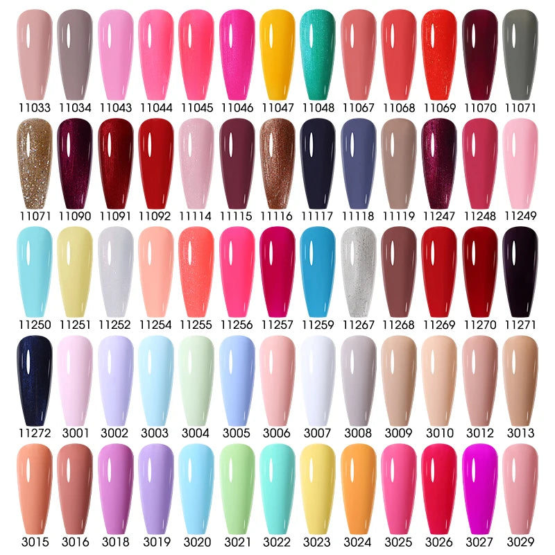 Gel Nail Polish 15ml Semi-Permanent UV & LED Nail Art Varnish - Hypoallergenic, TPO Free