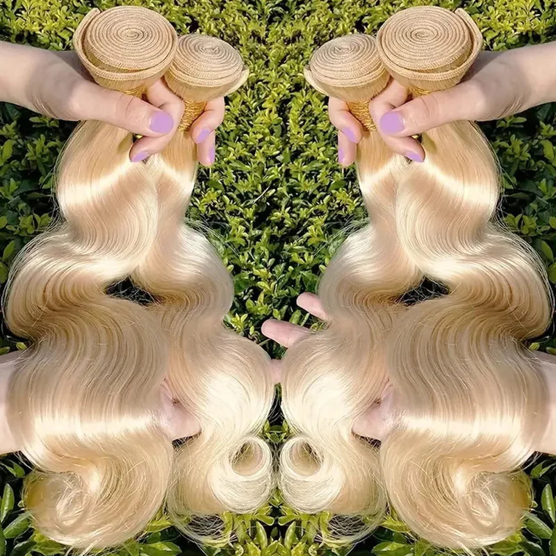 Brazilian Hair Extensions, Body Wave Remy Human Hair Weave Bundles - Long 16-40 Inch