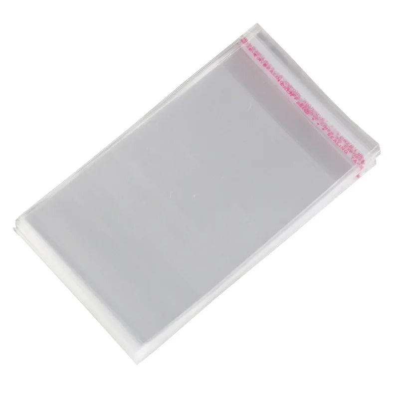 Self-Sealing Clear Jewelry & Gift Packaging Bags 100Pcs - Multiple Sizes