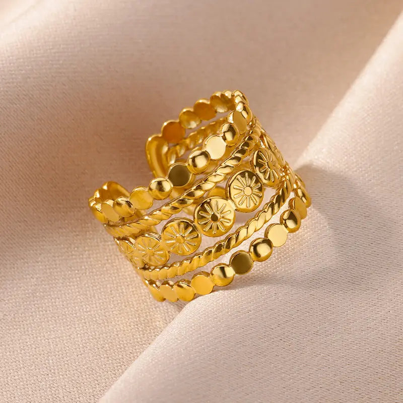 Luxury Stainless Steel Rings for Women and Men - Wedding, Fashion, Gift Set