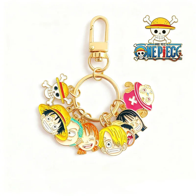Anime Character Keychain Monkey D. Luffy Nami Bluetooth Headset Charm - Toy Jewelry Gift