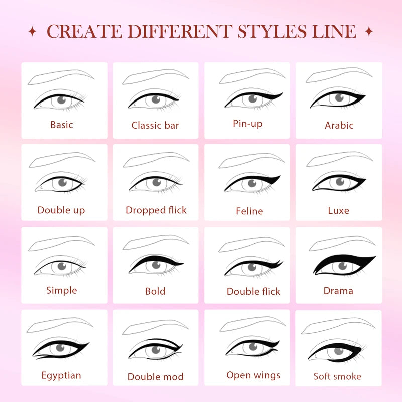 Angled Eyeliner Brush for Winged Makeup - Soft Fiber Cosmetic Tool