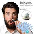Disposable Nose & Ear Wax Applicator Sticks - 25 Double End Wax Scrapers for Facial & Body Hair Removal