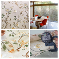 Decorative Window Privacy Film - Stained Glass Vinyl Stickers for Glass & Windows