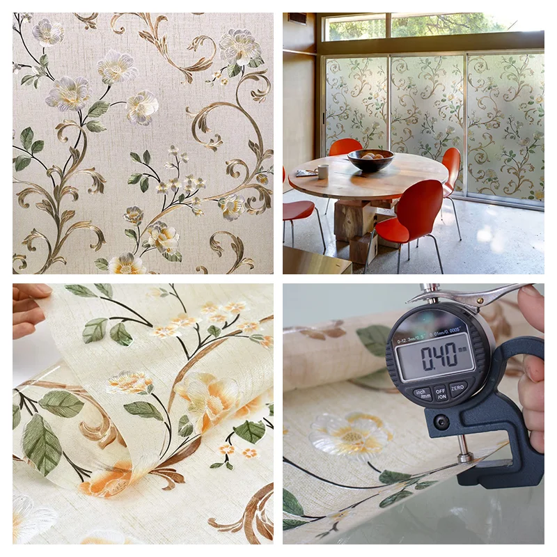 Decorative Window Privacy Film - Stained Glass Vinyl Stickers for Glass & Windows