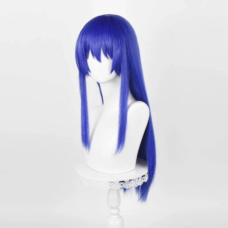 Blue Heat-Resistant Synthetic Wig for Anime Cosplay - Saiki Kusuo & Kokomi