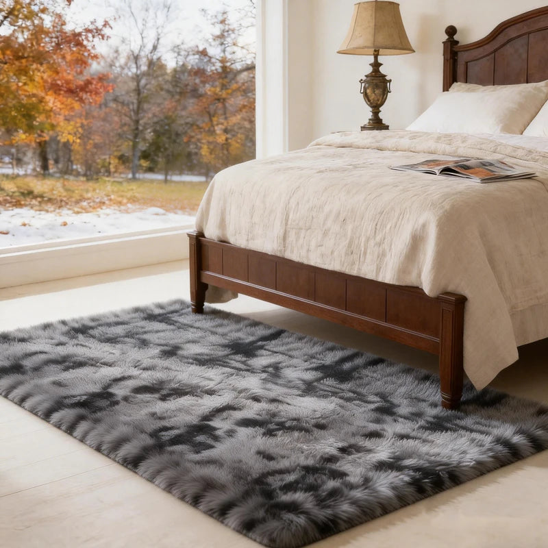 Large Shag Area Rug for Living Room & Bedroom | Ultra Soft Fluffy Floor Decor