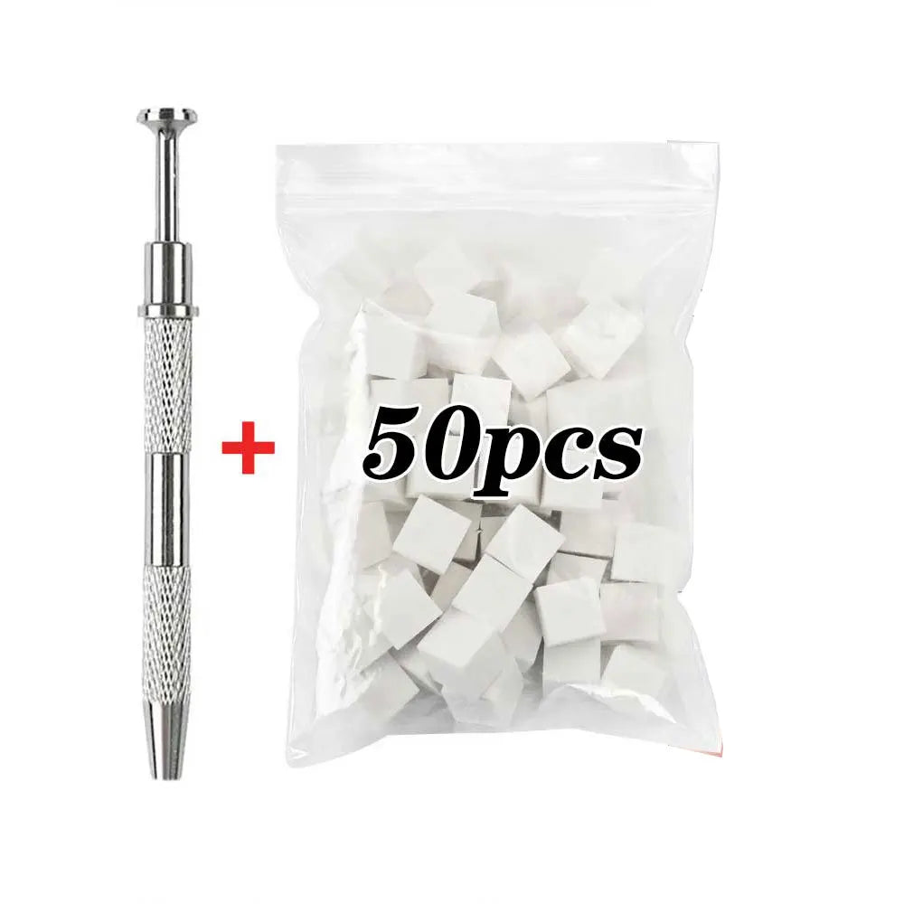 Colorful Mini Square Nail Sponge & Grab Pen Set for Gradient Nails DIY - 50/100PCS