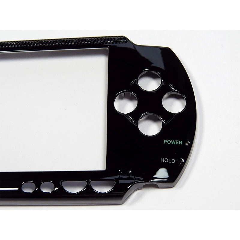 PSP 1000 Front Faceplate Shell Cover Replacement - Black