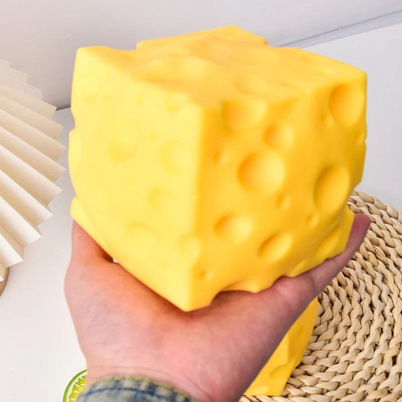 Decompression Cheese-Shaped Slow Rebound Relaxation Ornament - Office & Home Decor