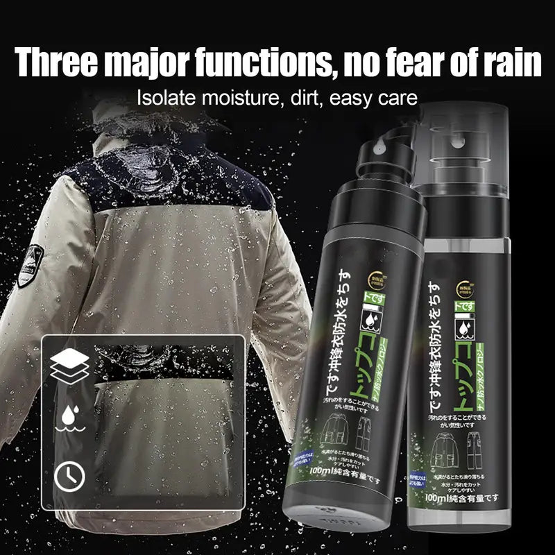 Waterproof Fabric Spray 100ml - Eco-Friendly Water & Stain Protector for Shoes, Jackets, Tents