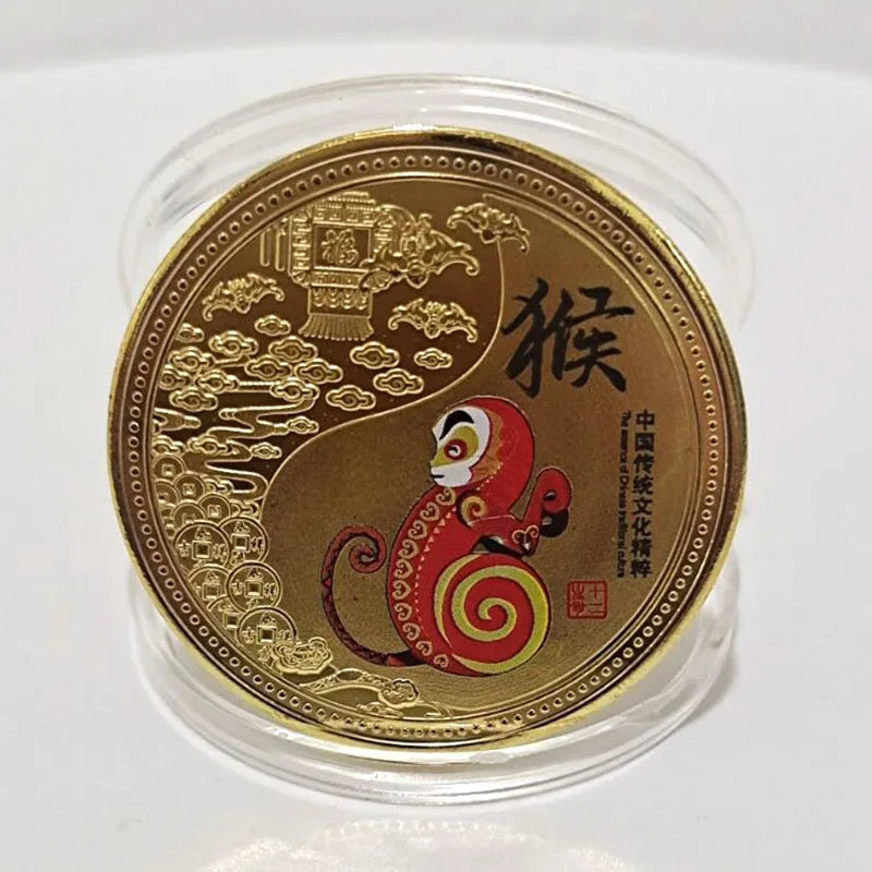 Animal Collectible Coin Set - Lucky Mascots Souvenirs for Home Decor
