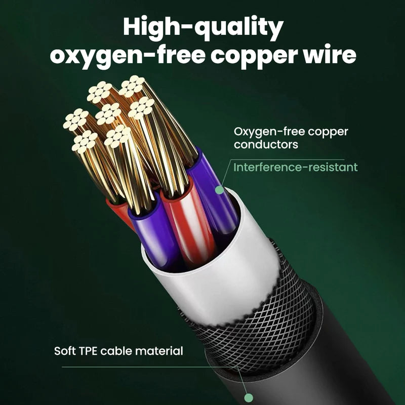 Wired Headphones with Microphone and Line Control for Computers and Mobile Phones