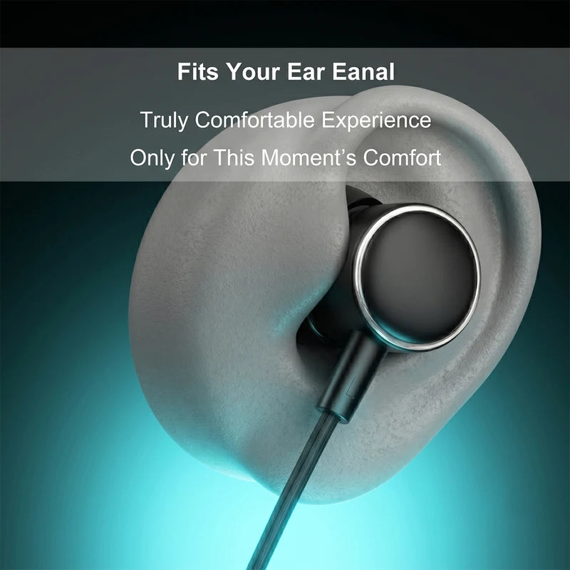Wired Noise Reduction In-Ear Headphones with HD Mic for Smartphone and Tablet