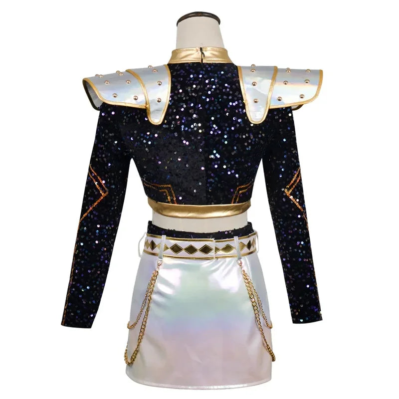 Easter Costume Dress for Teens Glitter Cosplay Outfit Halloween Party