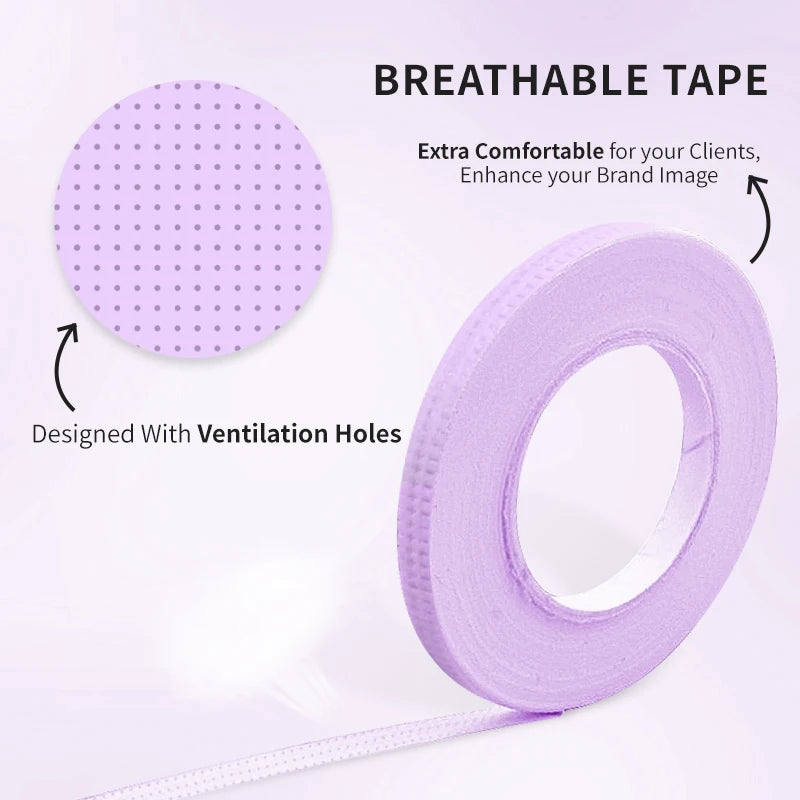 Breathable Eyelash Extension Tape Set for Under Eyes - Micropore Lashes Supplies
