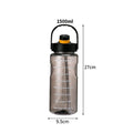 101oz/50oz BPA-Free Insulated Water Bottle with Time Marker, Straw & Lid