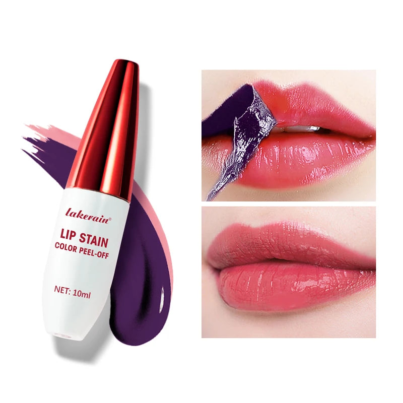 Long-Lasting Peel-Off Matte Lip Stain - Waterproof Lipstick, Lip Makeup