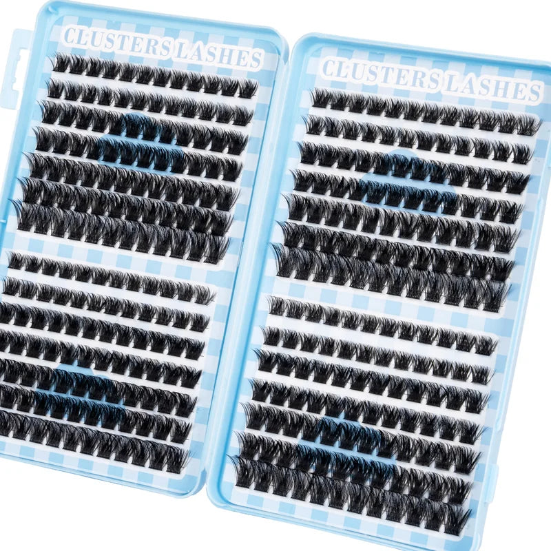 DIY Lash Extension Clusters - Reusable Natural Eyelashes with Tweezers