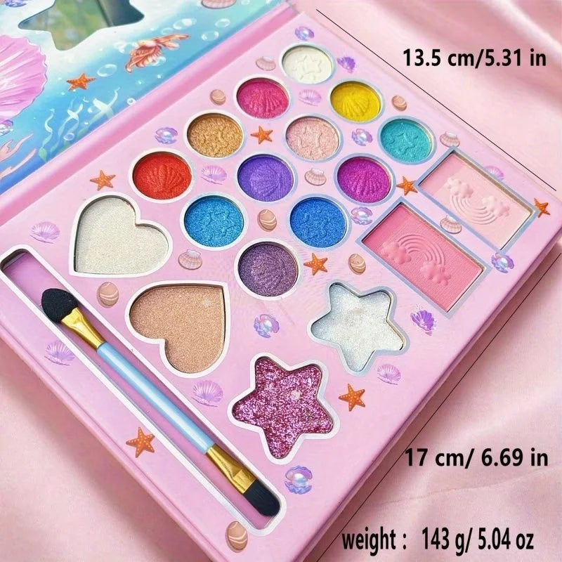 18-Color Eyeshadow Palette Makeup Kit - Natural & Smoky Tones, Long-Lasting