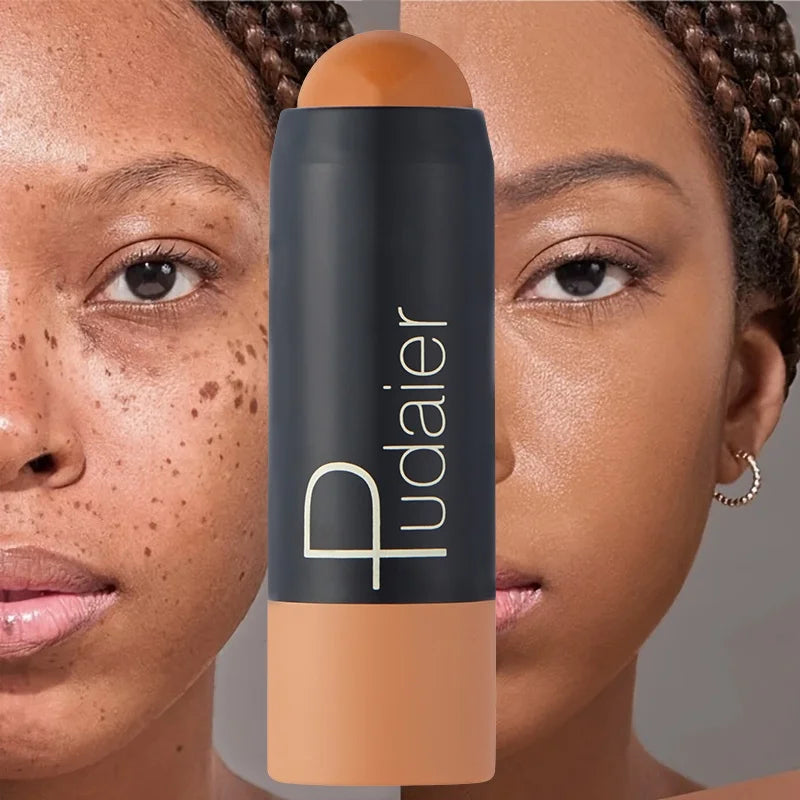 2-in-1 Foundation and Concealer Stick Waterproof Full Cover Face Makeup