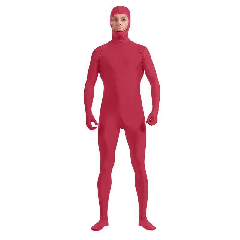 Full Body Zentai Suit Costume for Men and Women Halloween Cosplay Spandex Bodysuit