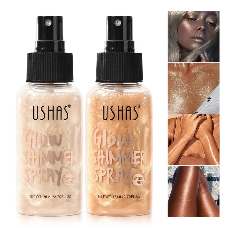 4 Color Liquid Body Highlighter Set - Facial Contour Brightening & Illuminating Makeup