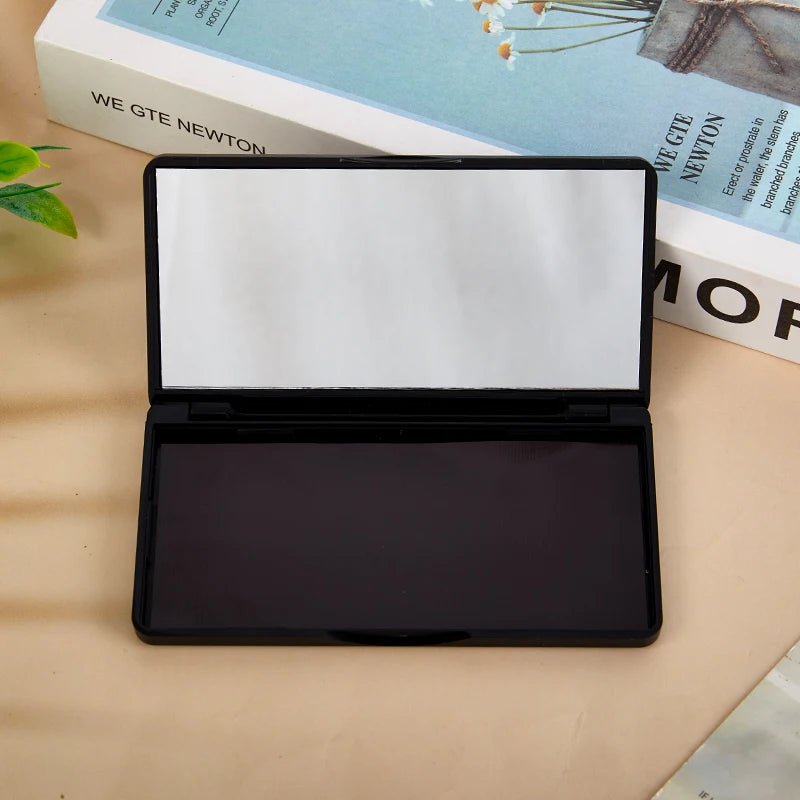 Magnetic Eyeshadow Palette with Mirror - Customizable Makeup Case for Powder & Blush