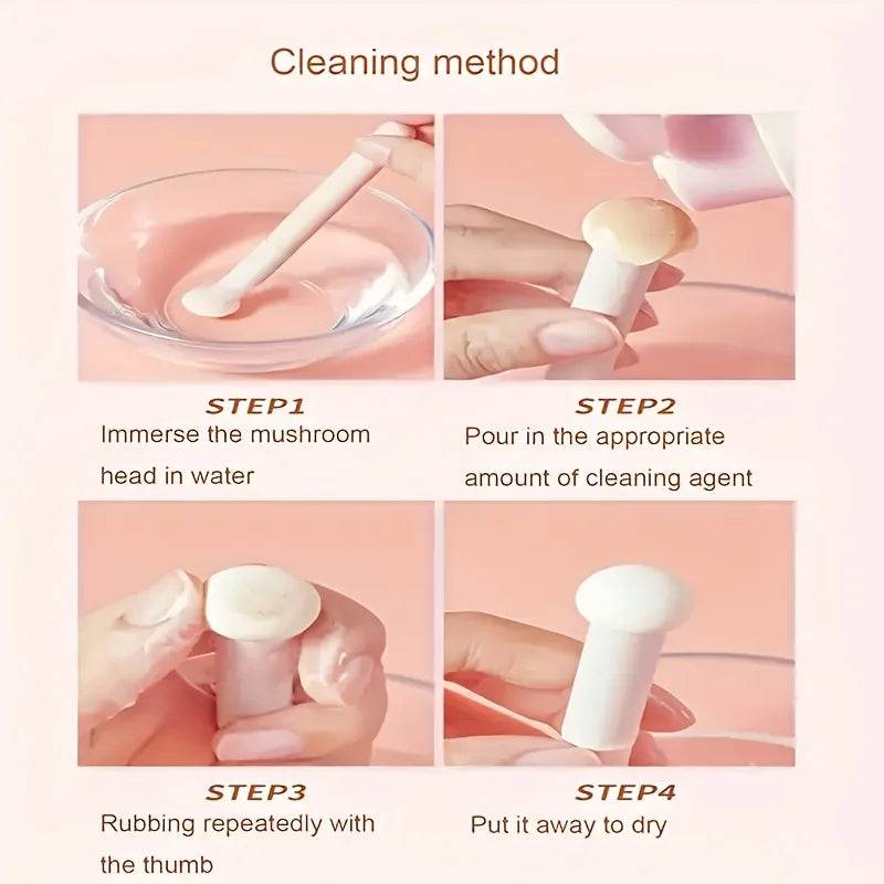 Mushroom Concealer Makeup Sponge Face & Eye Foundation Brush - Novice Friendly