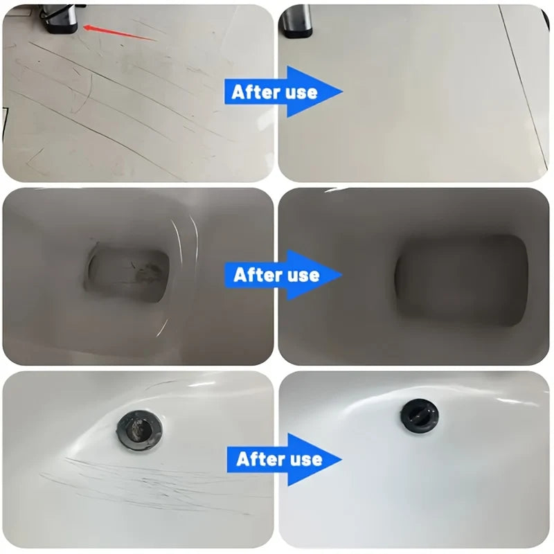 Multi-Purpose Repair Wax for Bathtub, Toilet, Ceramic & Resin Surfaces - Quick Scratch Cover & Restoration