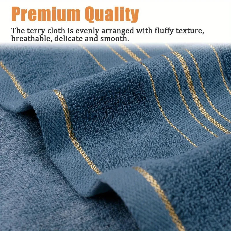 Multi-Purpose Cotton Bath Towels - Soft, Absorbent & Quick-Dry, 1-3 Pcs