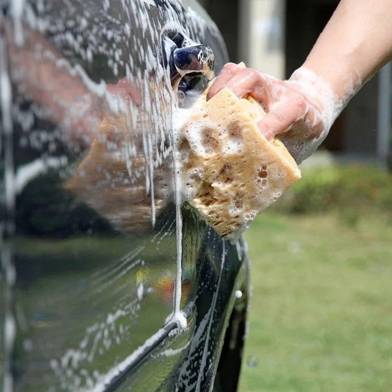 Large Car Washing Sponge Block - Soft Grid Foam, High Water Absorption, Multi-Color