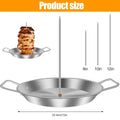 Stainless Steel Vertical Meat Skewer Roasting Rack for Barbecue and Grilling