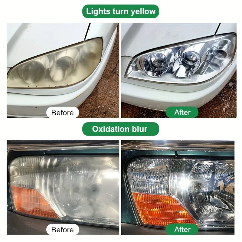 Car Headlight Polishing Wax 30g - Repair Yellowing & Oxidation, Headlamp Cleaner & Renovation Paste