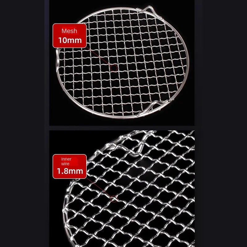 Stainless Steel Stackable Air Fryer Rack Set with Foot Grid for Oven and Steamer