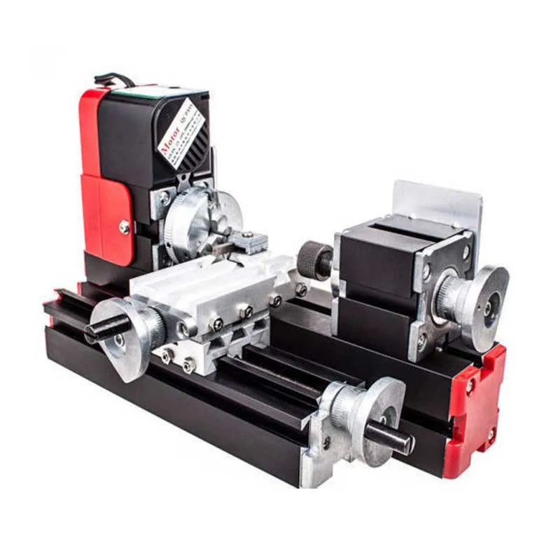 Mini Power Metal Lathe Machine 24W 20000RPM for Wood Plastic Soft Metals