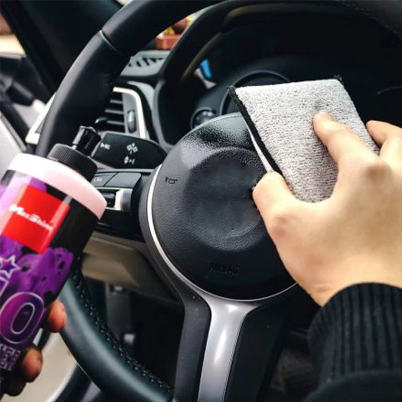 5pcs Double-Side Car Interior Scrubbing Sponge for Leather & Plastic Cleaning