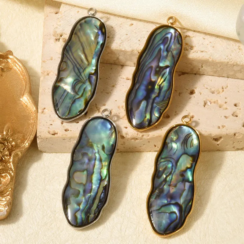 3pcs Water Droplet Pendant Set for Jewelry Making - Stainless Steel & Gold Tones