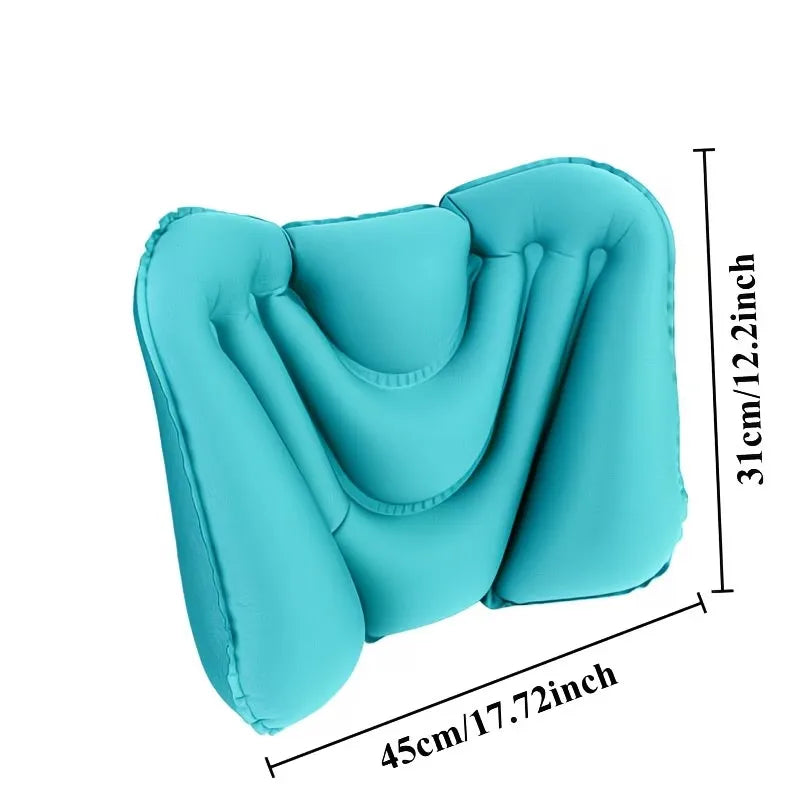 Inflatable Travel Waist Support Cushion with Storage Bag - Ergonomic & Portable