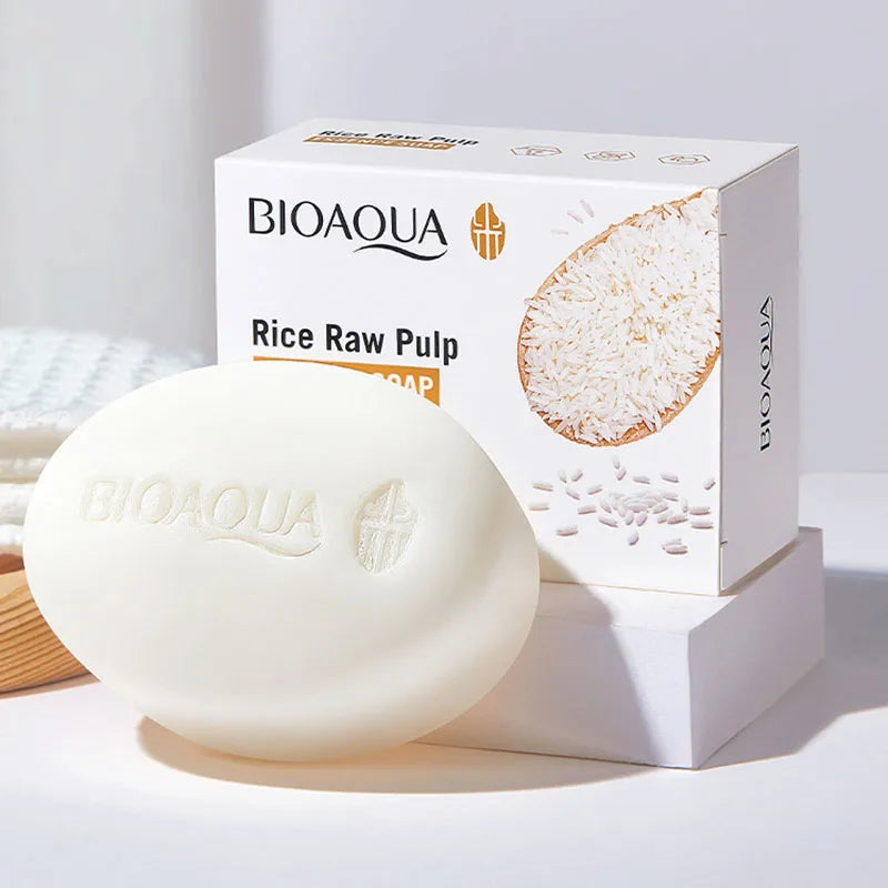 White Rice Facial Soap - Moisturizing & Oil Control Cleansing Foam