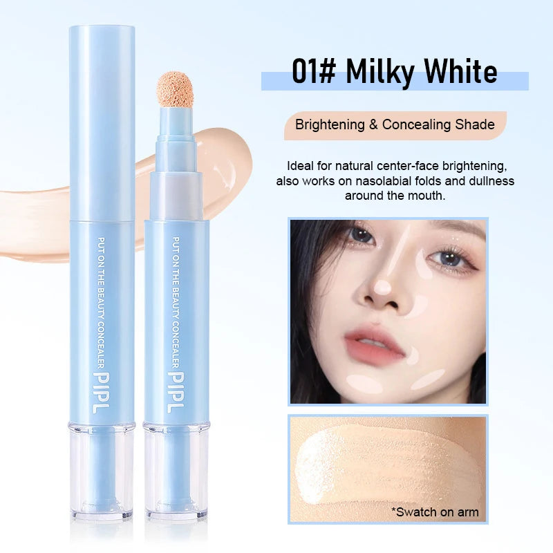 Liquid Concealer Stick Full Coverage Brightening Waterproof Makeup for Dark Circles