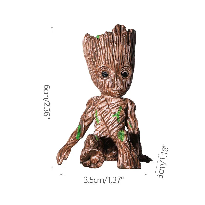 Miniature Groot Figurine for Home Decor - 5CM Cartoon Tree Man Ornament